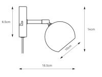 Kinkiet POP 1L GU10 108984 Markslojd brązowy Ø10cm - 2