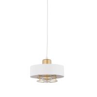 Lampa wisząca POKER 1 SIGMA 32062 biała ze złotym akcentem
