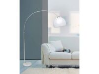 LAMPA PODŁOGOWA AZZARDO AZ2408 TS-010121W nowoczesna biała kulisty klosz marmurowa podstawa - 4