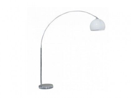 LAMPA PODŁOGOWA AZZARDO AZ2408 TS-010121W nowoczesna biała kulisty klosz marmurowa podstawa