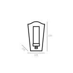 KINKIET DUBLIN PROST W ANTYCZNYCH  ZE SZKLANYM MLECZNYM KLOSZEM COSMO LIGHT W01162BZ - 3