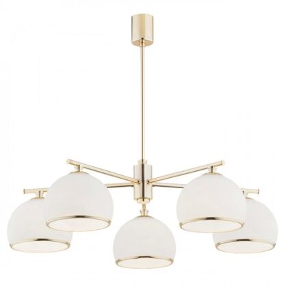 Lampa wisząca żyrandol MARBELLA 2088 Argon 5x E27 złota biały