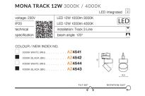 Reflektor MONA TRACK 3LINE 12W AZ4542 AZZARDO CZARNY 3000K - 2