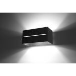 KINKIET LABO MAXI CZARNY PROSTOKĄT SOLLUX  Lampa Ścienna NOWOCZESNY stal  SL.0530 lampa  SOLLUX LIGHTING - 2