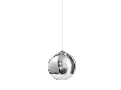 Lampa wisząca Silver Ball 25 AZzardo LP-5034M AZ0733 kula w kolorze chromu i transparentnego szkła