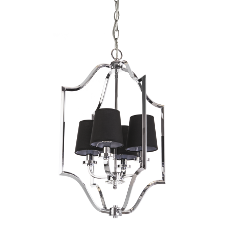 Lampa wisząca New York - P04380BK COSMO Light kształtem przypomina latarnię wykonana w stylu nowojorskim połączonym z klasycznym