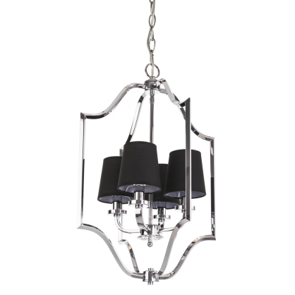 Lampa wisząca New York - P04380BK COSMO Light kształtem przypomina latarnię wykonana w stylu nowojorskim połączonym z klasycznym