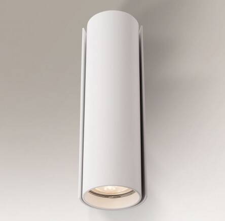 Lampa ścienna kinkiet  OZU 7466 bi z metalu w kolorze białym nowoczesna tuba GU10