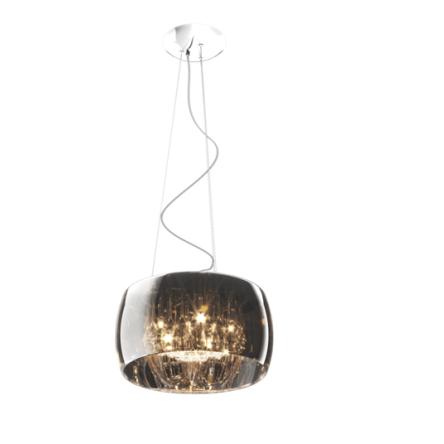LAMPA WISZĄCA ZUMA LINE CRYSTAL PENDANT P0076-05L KRYSZTAŁKI NOWOCZESNA NASTROJOWA SZKLANY KLOSZ 