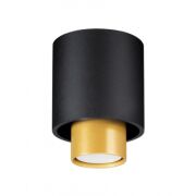 Oprawa sufitowa natynkowa NESI SL.0982 SOLLUX LIGHTING czarno-złota