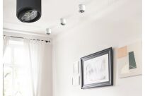 Lampa sufitowa natynkowa ALIX  230V AZ3540 Azzardo techniczna czarna tuba na źródło światła es111 okrągła 　 - 2