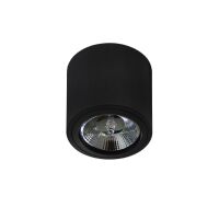 Lampa sufitowa natynkowa ALIX  230V AZ3540 Azzardo techniczna czarna tuba na źródło światła es111 okrągła 　