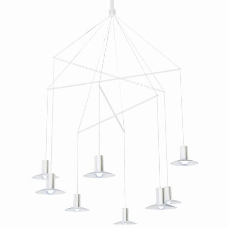 LAMPA WISZĄCA Hat wisząca czarna lub biała light prestige METAL / AKRYL LED 3W