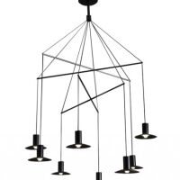 LAMPA WISZĄCA Hat wisząca czarna lub biała light prestige METAL / AKRYL LED 3W