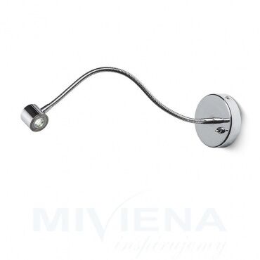 Kinkiet do czytania BOB Na elastycznym ramieniu chrom 230V/700mA LED R_00405 RED