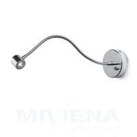 Kinkiet do czytania BOB Na elastycznym ramieniu chrom 230V/700mA LED R_00405 RED