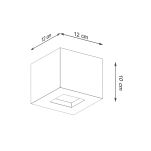 Kinkiet LEO beton SL.0991 Sollux Lighting kostka  - 4