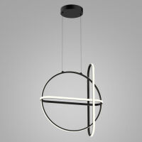 Lampa wisząca CERRILA PND-29772750-3A-BK Italux CZARNA NOWOCZESNA GEOMETRYCZNA LED 3000K 