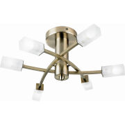 Lampa sufitowa HAVANA antyczny mosiądz ENDON LIGHTING 146-6AB  