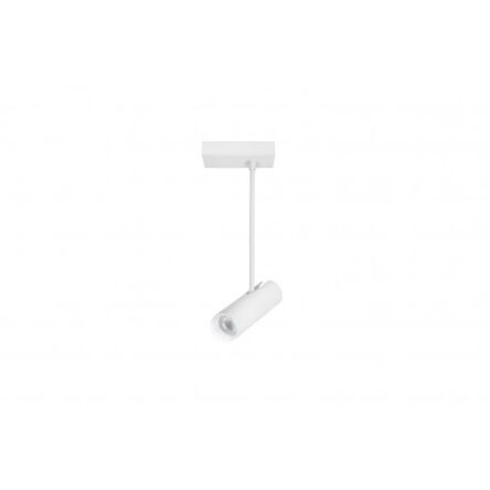 Lampa Sufitowa LENS SQUARE AZ3513 Azzardo biała tuba nóżce ruchoma prostokątna podsufitka