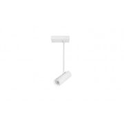 Lampa Sufitowa LENS SQUARE AZ3513 Azzardo biała tuba nóżce ruchoma prostokątna podsufitka