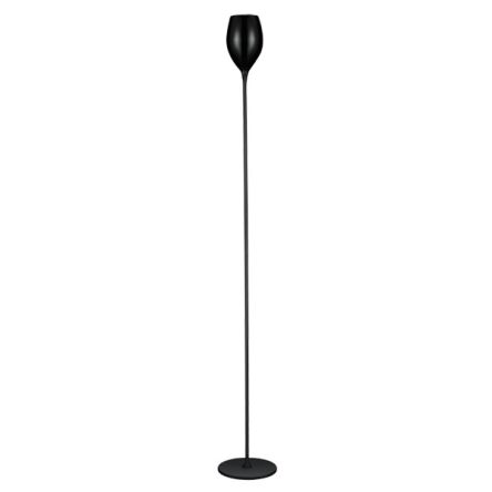Lampa podłogowa Izza czarna AZzardo MJ1288-1BL AZ1076 klosz w kształcie kielicha nowoczesny