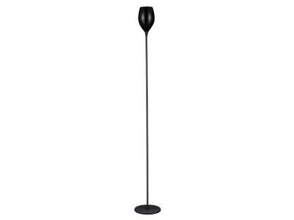 Lampa podłogowa Izza czarna AZzardo MJ1288-1BL AZ1076 klosz w kształcie kielicha nowoczesny