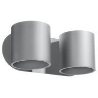 Kinkiet ORBIS  Sollux SL.0661 dwie szare tuby prosty nowoczesny design 