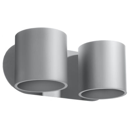 Kinkiet ORBIS  Sollux SL.0661 dwie szare tuby prosty nowoczesny design 