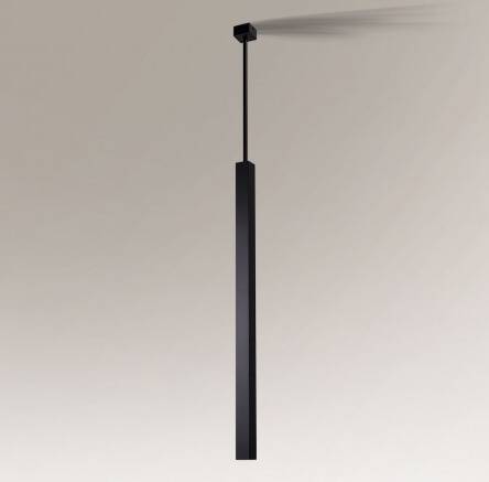 Lampa wisząca SAKURA DOHA 5701 cz z metalu w kolorze czarnym nowoczesna prostokątna GU10