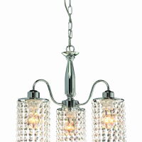 LAMPA WISZĄCA  Bright Star 3 TRANSPARENTNY / SREBRNY light prestige METAL / CHROM / KRYSZTAŁ / E27 / 60W