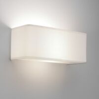 Lampa ścienna Ashino - Astro 0767 biały abażur tkanina nowoczesna prostokątna 1166002