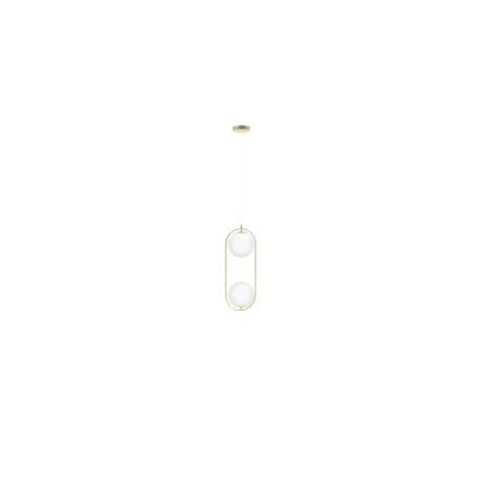 Lampa wisząca COCO 2 PENDANT złota białe kule Azzardo AZ4982