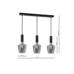 Lampa wisząca ROMA BLACK 3xE27 MILAGRO MLP6485  - 4