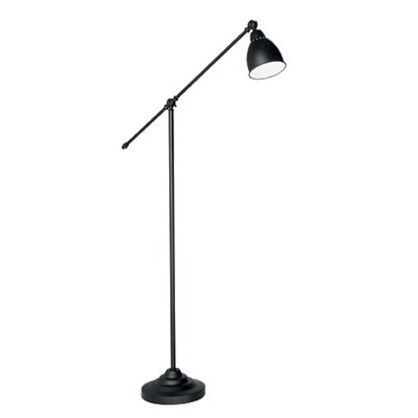 Lampa podłogowa NEWTON PT1 CZARNY Ideal Lux 003528   z metalu, posiada regulowane ramię i klosz