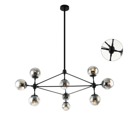 Lampa wisząca Bao Nero Fume ORLICKI DESIGN CZARNA nowoczesna