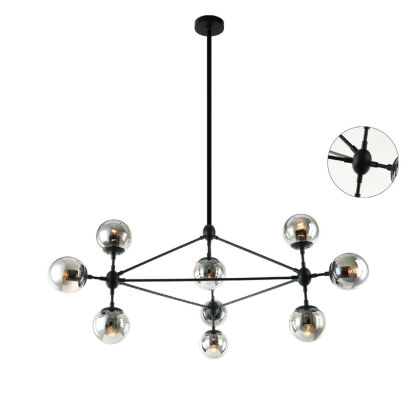 Lampa wisząca Bao Nero Fume ORLICKI DESIGN CZARNA nowoczesna