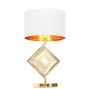 GLAMOUR LAMPA NOCNA BIAŁO-ZŁOTA BENARDI LDT 5529 (WT+GD) LUMINA DECO