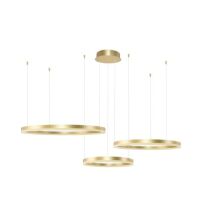 Lampa wisząca HALO PENDANT 100+80+60 CCT BK + REMOTE CONTROL złota Azzardo AZ4976