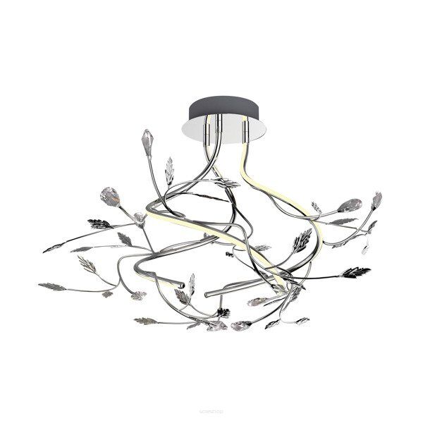 PLAFON LAMPA SUFITOWA ZUMA LINE BELLE  PENDANT  PL170511-3 Srebrny   Metal, Kryształ, Tworzywo sztuczne