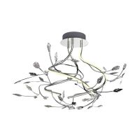 PLAFON LAMPA SUFITOWA ZUMA LINE BELLE  PENDANT  PL170511-3 Srebrny   Metal, Kryształ, Tworzywo sztuczne