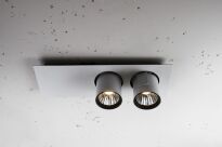 Oprawa natynkowa Auro Base 90 NT 90x2 CRI80 Labra  3.0549 prostokątna podstawa reflektory w kształcie tub różne kolory wkończenia LED - 2