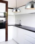 Lampa wisząca MODENA 50 AZzardo FB6838-50 CH AZ1401 wykonana jest z metalu w kolorze chromu półokragła idealna do kuchni - 3