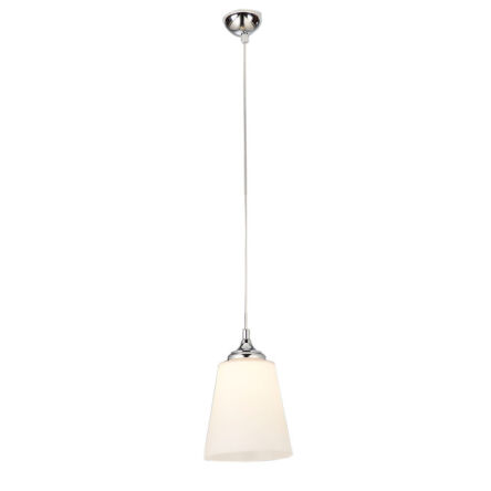 Lampa wisząca LIRANO 305 Argon Elegancka z białym kloszem śr. 22 cm