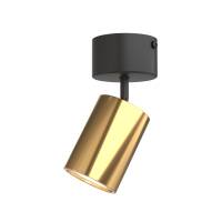 Reflektor spot Kika Mobile Nero / Gold Orlicki Design czarno-złoty regulowany