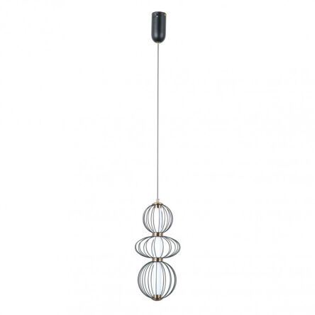 Lampa wisząca Rabel PND-344221-3V-BK Italux
