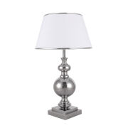 Lampa stołowa LETTO TL-1825-1-CH Italux NOWOCZESNA KLASYCZNA ABAŻUR Z TKANINY FANTAZYJNA PODSTAWA