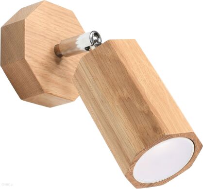 Kinkiet ZEKE SL.1028 SOLLUX LIGHTING DREWNIANY RUCHOMY