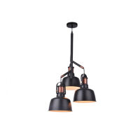 Lampa wisząca DARLING 3 AZ2147 BLACK wykonana z metalu w kolorze czarnym nowoczesna