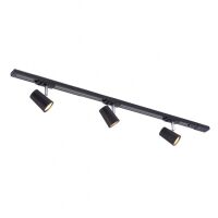Zestaw sufitowy szynowy Astley 914021 ITALUX nowoczesny czarny 3 reflektory 106,8 cm długości 